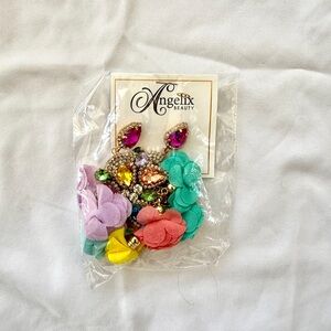 Angelix Beauty Colorful Floral Earrings